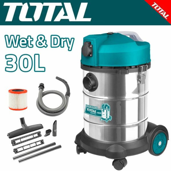 Total 30L Wet/Dry Vacuum Cleaner-TVC14301