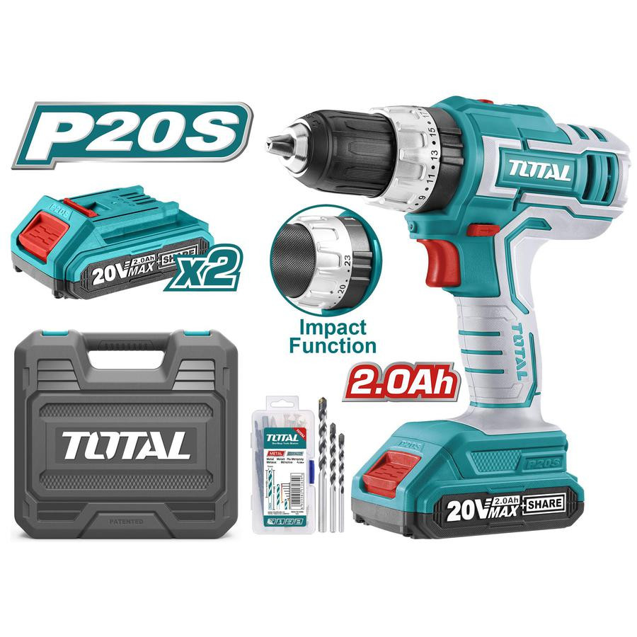 Total Lithium-Ion impact drill 20V-TIDLI200215