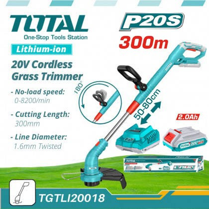 Total Lithium-Ion 20V Cordless Grass Trimmer-TGTLI20018