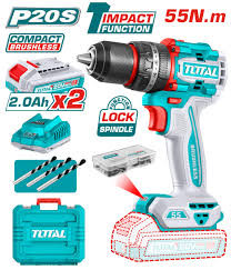 Total Compact Brushless Cordless Impact Drill 20V-TIDLI20558