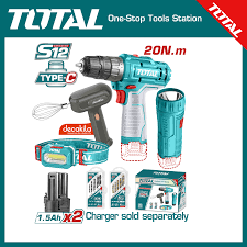 Total Lithium-Ion cordless 4pcs combo kit 12V-TOSLI23115