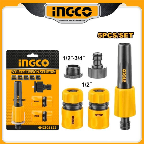 Ingco 5 Pieces Twist Nozzle Set-HHCS05122