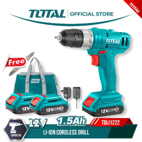 Total Cordless Impact Drill 12V-TDLI1222