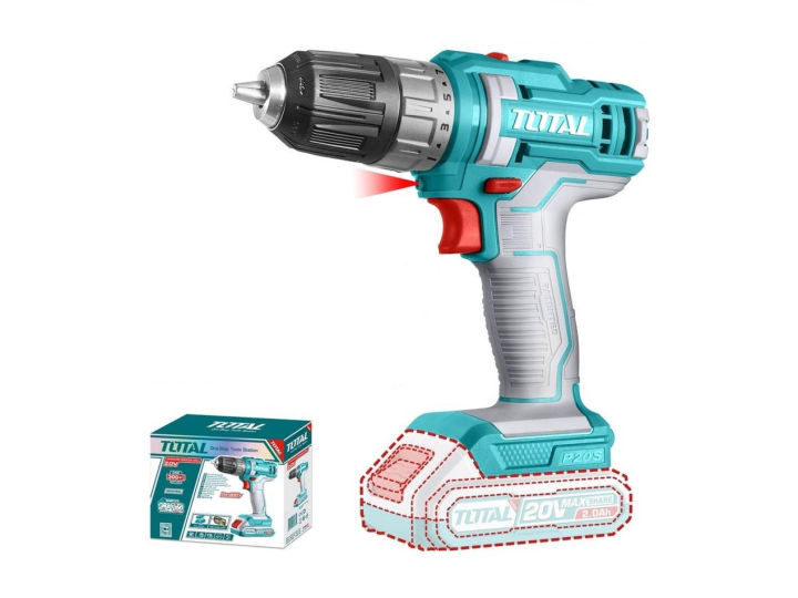 Total Lithium-Ion cordless drill With Battery And Charger 20V-TDLI200515