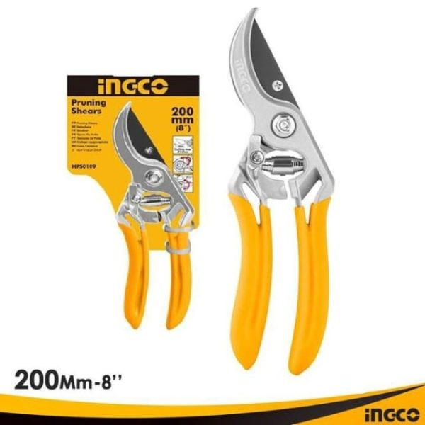 Ingco 8” Inch Stainless Steel Pruning Shear-HPS0109