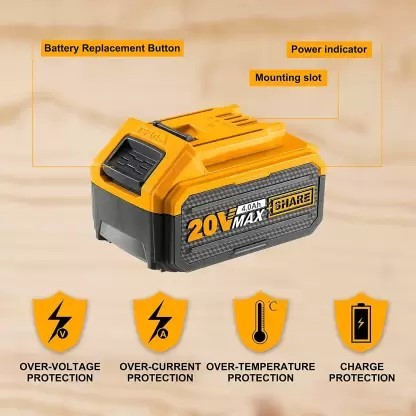 Ingco 20V Lithium-Ion 4.0Ah Battery-FBLI2002